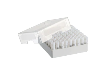 艾本德儲存盒 9 × 9, 可放置 81  個螺旋蓋（凍存）管， 1  –  2  mL，3  件，高 53  mm，2  英寸，聚丙烯材料，可耐受最低 -86  °C，可高溫高壓滅菌，帶蓋子并具有數(shù)